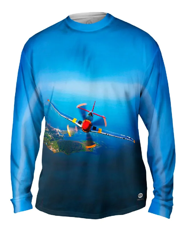 Multi Pocket Long Sleeve-P 51 Mustang Plane