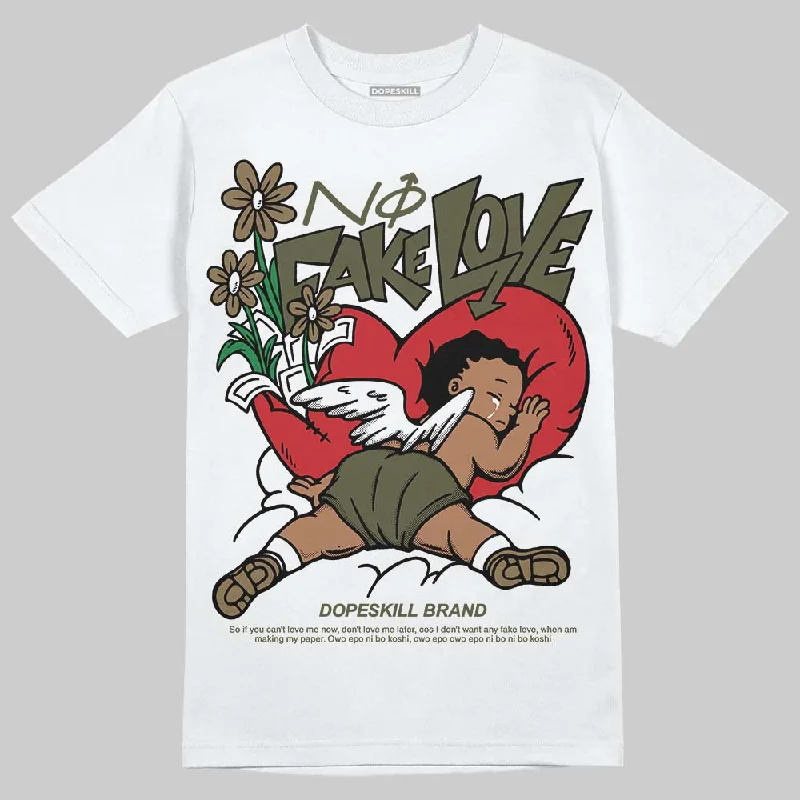 Chill Vibe T-Shirt-Samba OG Focus Olive DopeSkill T-Shirt No Fake Love Graphic