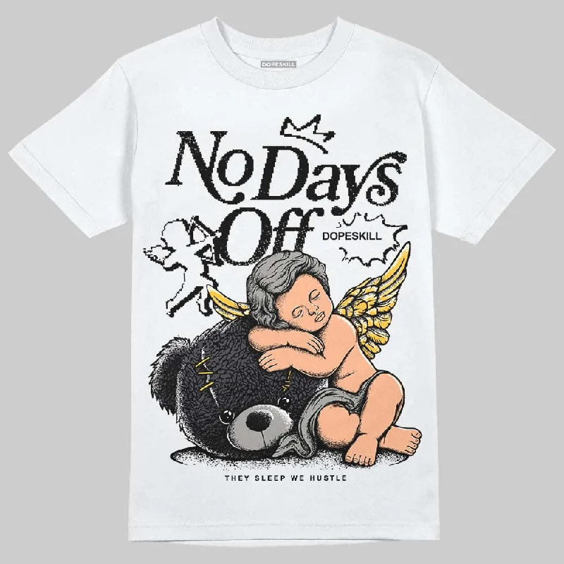 Summer T-Shirt-Black Cat 3s DopeSkill T-Shirt New No Days Off Graphic