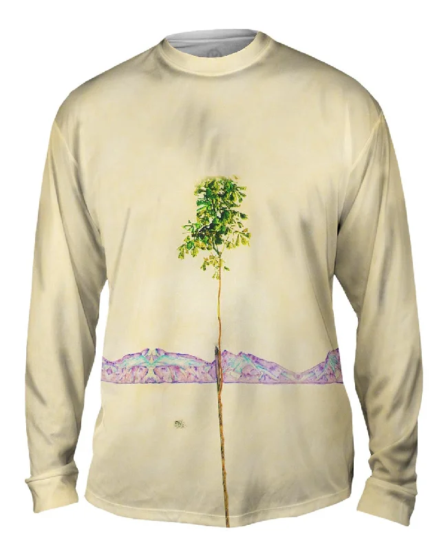 Contrast Stitch Long Sleeve-Egon Schiele - "Little Tree" (1912)