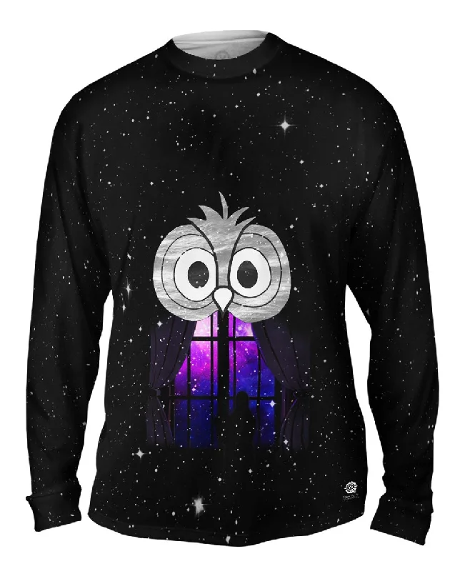 Retro Long Sleeve-Galaxy Owl