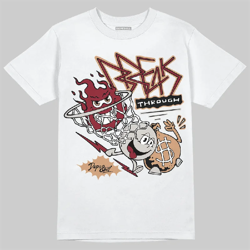 Layering T-Shirt-Samba OG Collegiate Burgundy DopeSkill T-Shirt Break Through Graphic