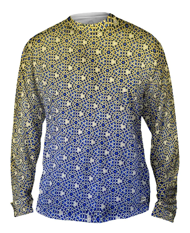 Skate Long Sleeve-Blue Gold Jewels