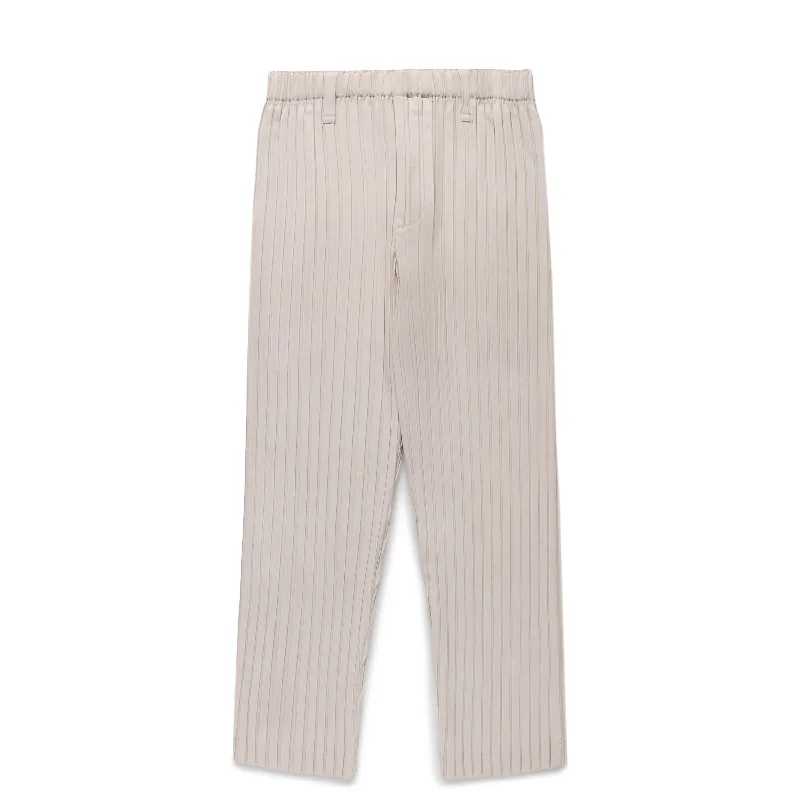 Denim Skinny Pants-BOX PLEATS ENSEMBLE PANTS