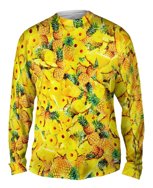 Pocket Long Sleeve-Pineapple Fiesta Jumbo