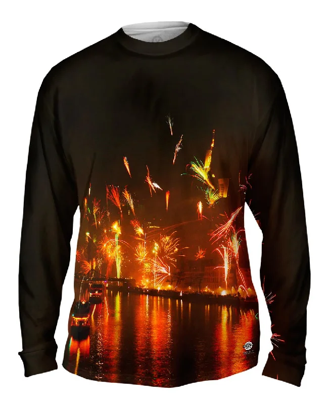 Vintage Long Sleeve-Frankfurt Fireworks