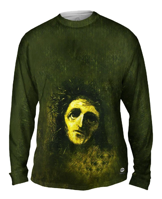 Knit Long Sleeve-Odilon Redon - "Christ" (1887)