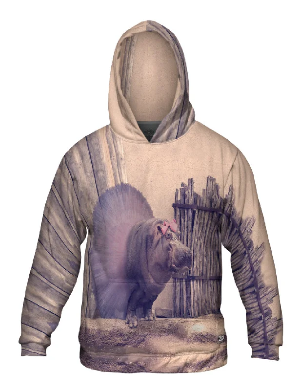 Techwear Hoodie-Ballerina Hippo