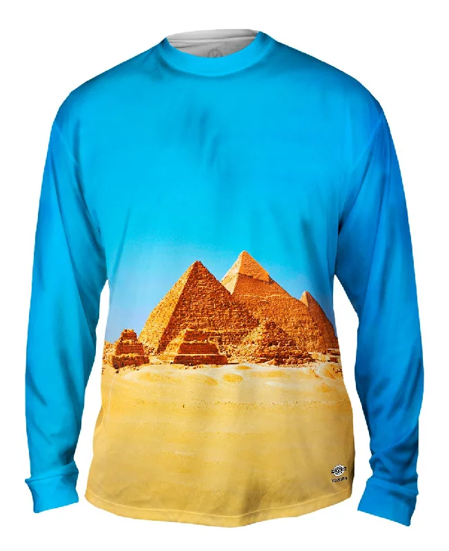 Relaxed Fit Long Sleeve-Gizah Pyramids Sunrise