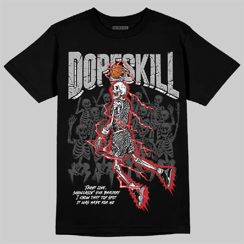 Lightweight T-Shirt-Black Cement 3s DopeSkill T-Shirt Thunder Dunk Graphic