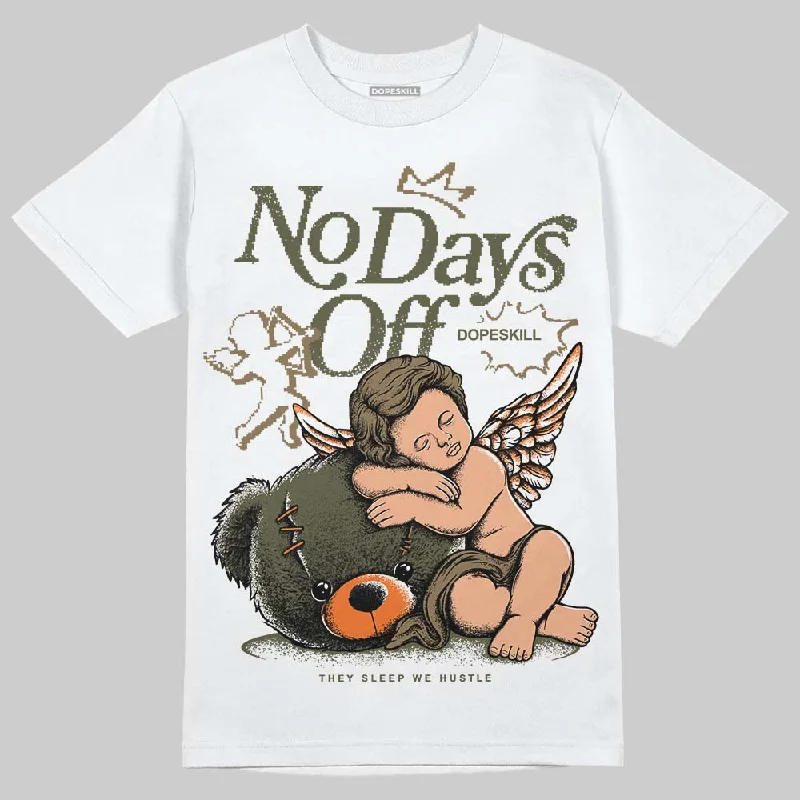 Soft Cotton T-Shirt-Samba OG Focus Olive DopeSkill T-Shirt New No Days Off Graphic