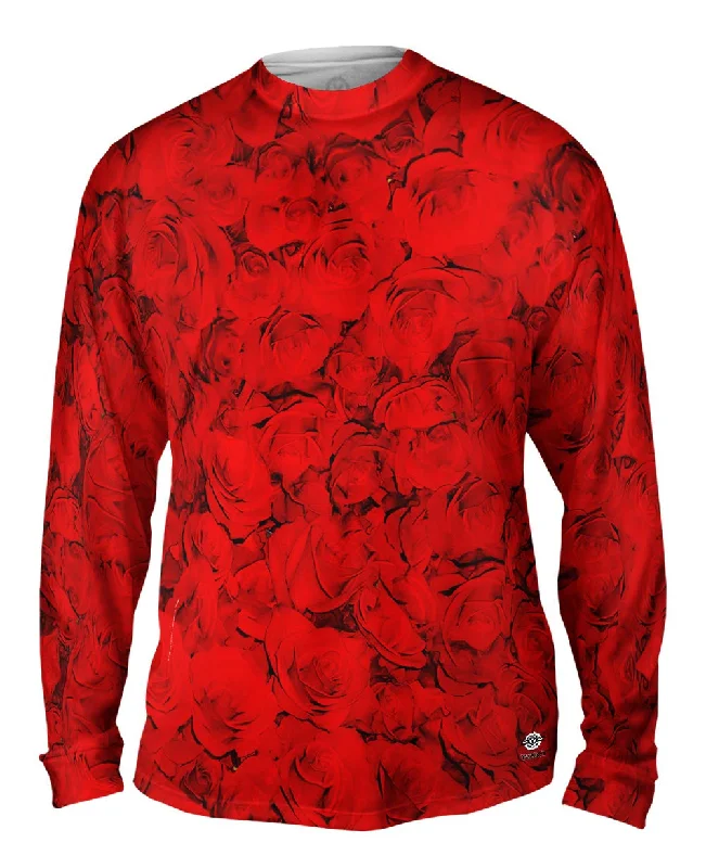 Layering Long Sleeve-Valentines Day Rose Pattern