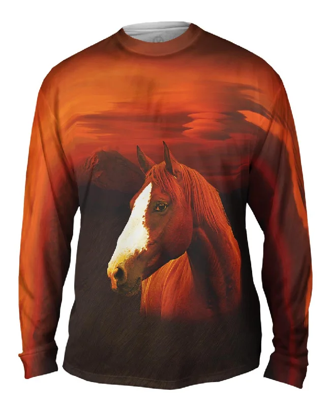 Camouflage Long Sleeve-Painted Horse