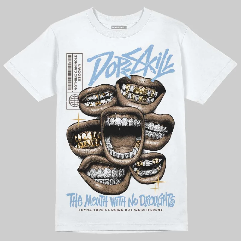 Lightweight Casual T-Shirt-Handball Spezial Light Blue DopeSkill T-Shirt The Mouth With No Droughts Graphic