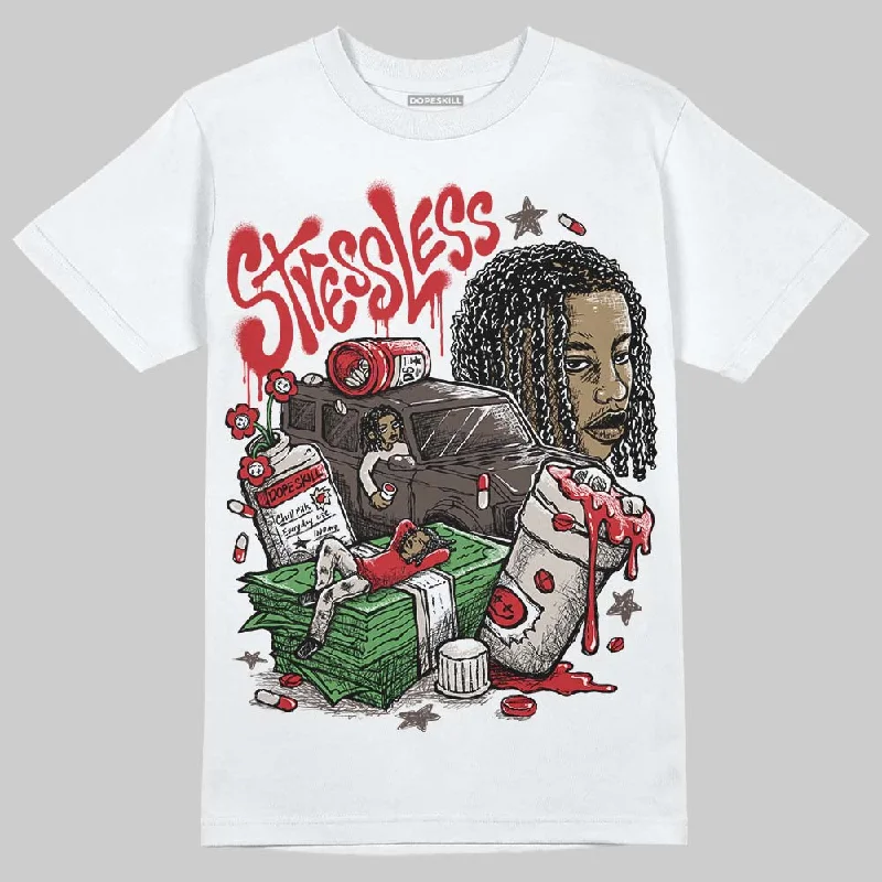 Festival T-Shirt-Samba OG White Better Scarlet DopeSkill T-Shirt Stressless Graphic