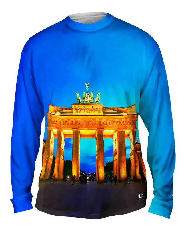 Contrast Stitch Long Sleeve-Golden Columns Brandenburger