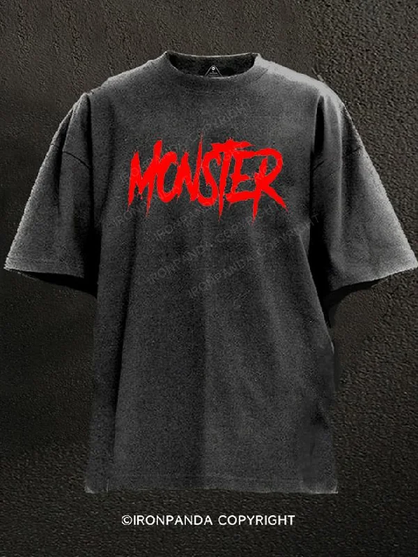 Skull T-Shirt-monster Washed Gym Shirt