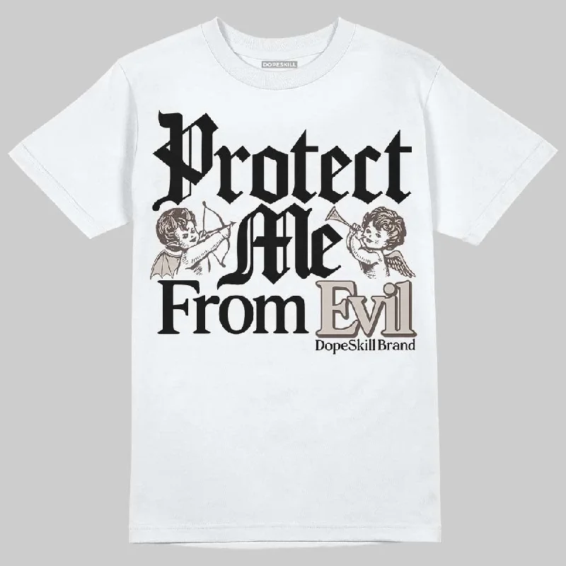 Soft T-Shirt-Samba OG White Black Clear Granite DopeSkill T-Shirt Protect Me From Evil Graphic