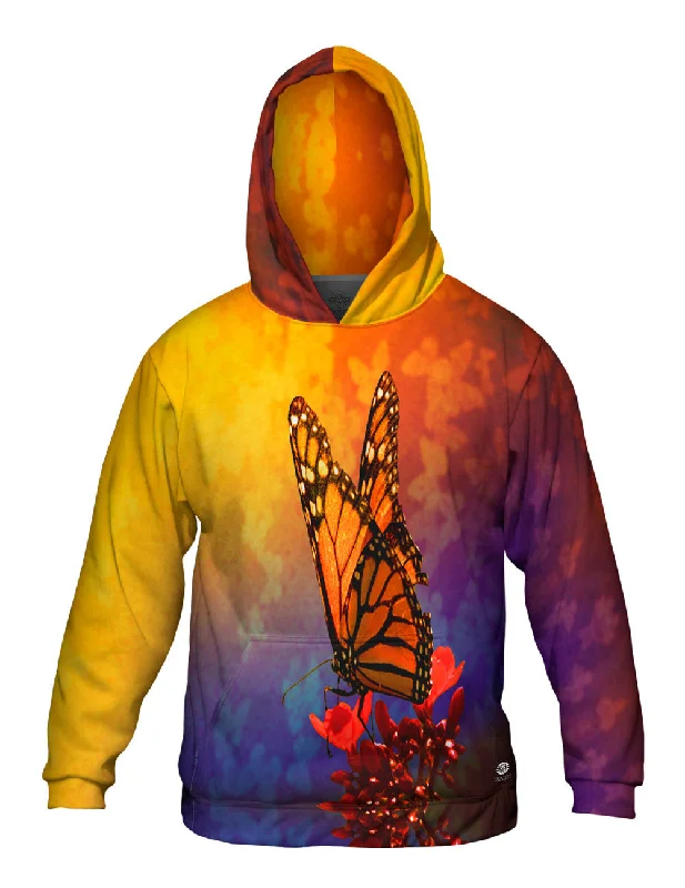 Sleeveless Hoodie-Rainbow Butterfly