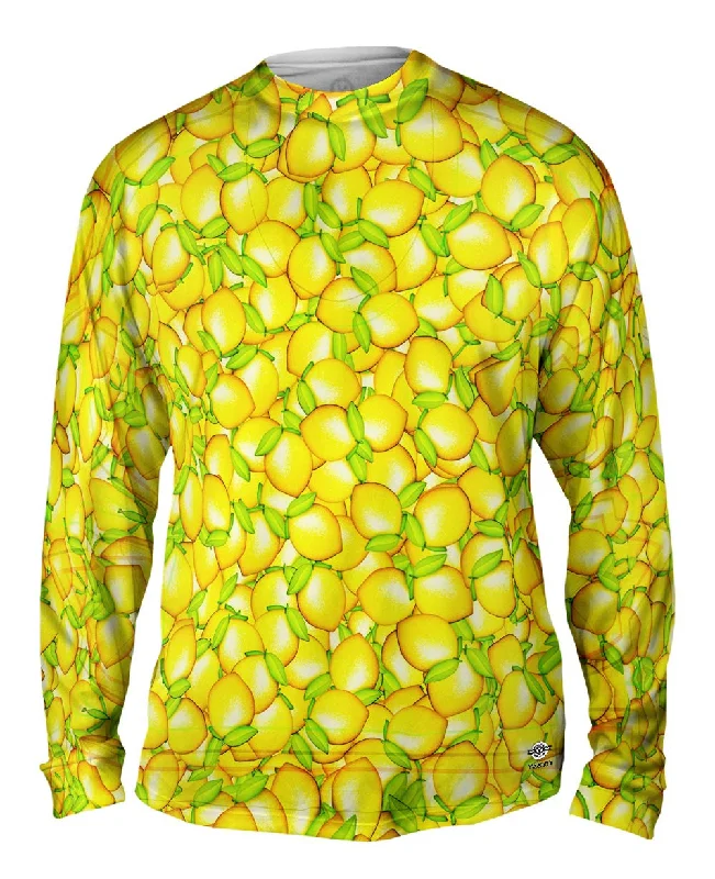 Henley Long Sleeve-Lemony Shower Lemons