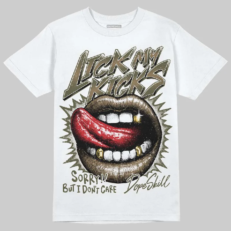 Logo T-Shirt-Samba OG Focus Olive DopeSkill T-Shirt Lick My Kicks Graphic