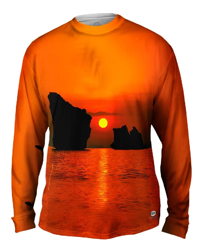 Lightweight Long Sleeve-Orange Sunset Dreams