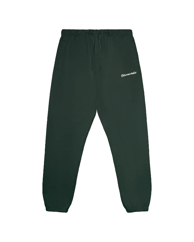 Denim Joggers-Embroidered Logo Sweatpant