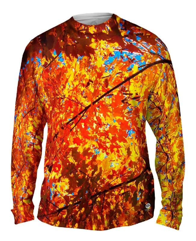 Anime Long Sleeve-Pretty Maple Tree Turning Fall Colors