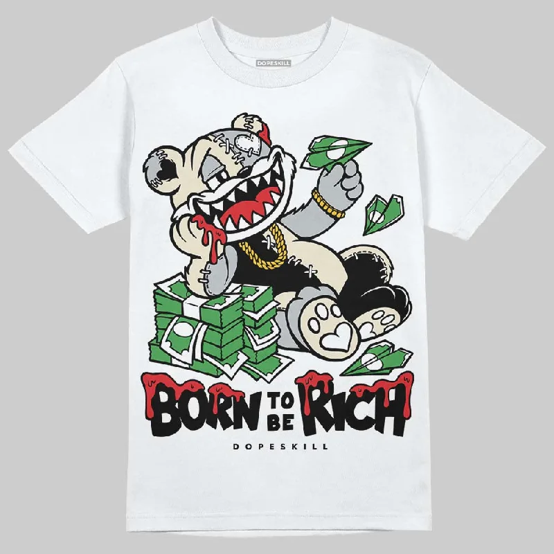 Tie Dye T-Shirt-Reverse Metallic 5s DopeSkill T-Shirt Born To Be Rich Graphic