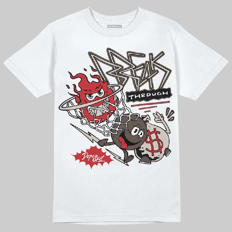 Music T-Shirt-Samba OG White Better Scarlet DopeSkill T-Shirt Break Through Graphic