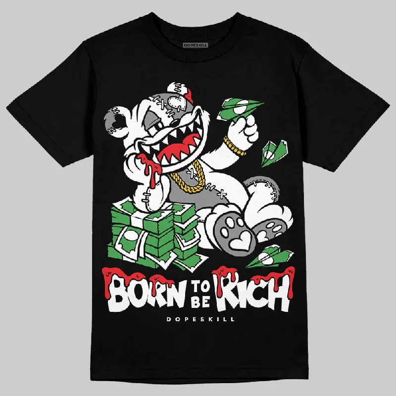 Horror T-Shirt-Rick Owens Black Leather Sneaker DopeSkill T-Shirt Born To Be Rich Graphic