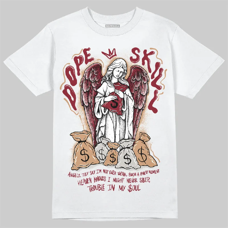 Soft Cotton T-Shirt-Samba OG Collegiate Burgundy DopeSkill T-Shirt Angels Graphic