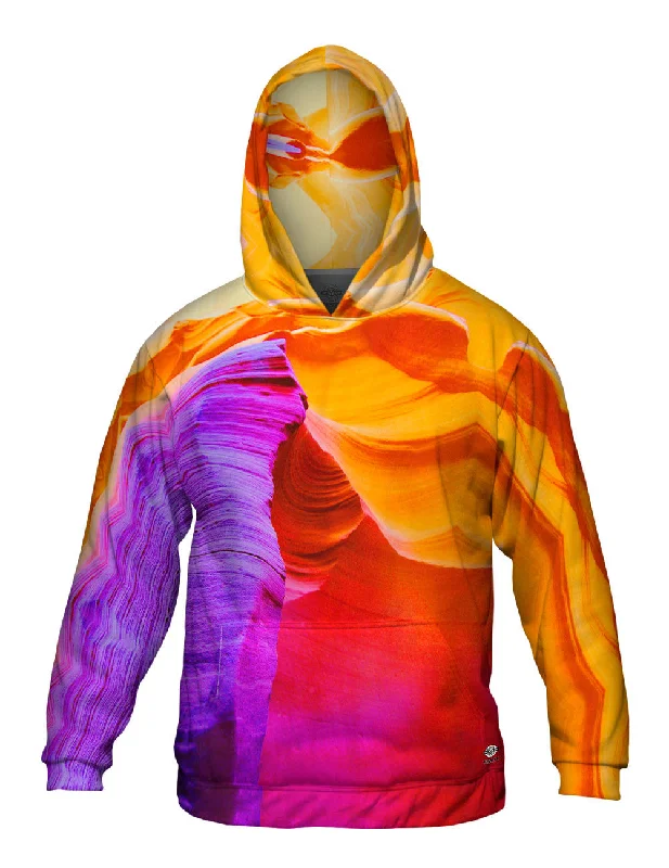 Graphic Hoodie-Vibrant Purple Antelope Canyon