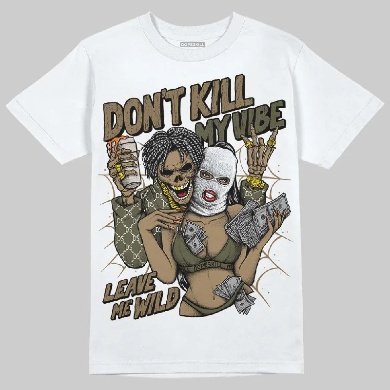 Artistic T-Shirt-Samba OG Focus Olive DopeSkill T-Shirt Don't Kill My Vibe Graphic