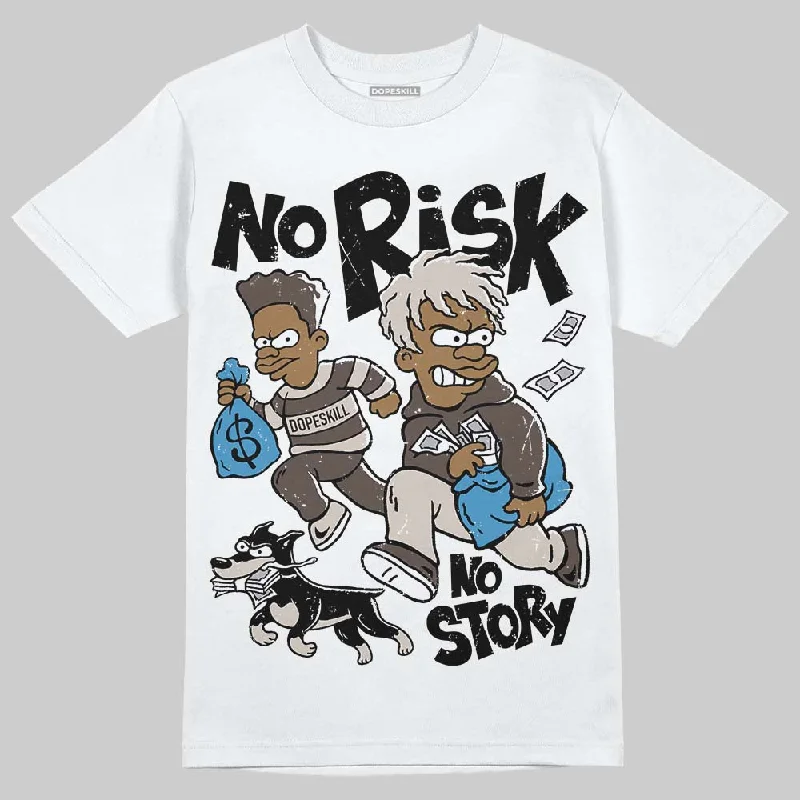 Lightweight T-Shirt-Samba OG White Black Clear Granite DopeSkill T-Shirt No Risk No Story Graphic