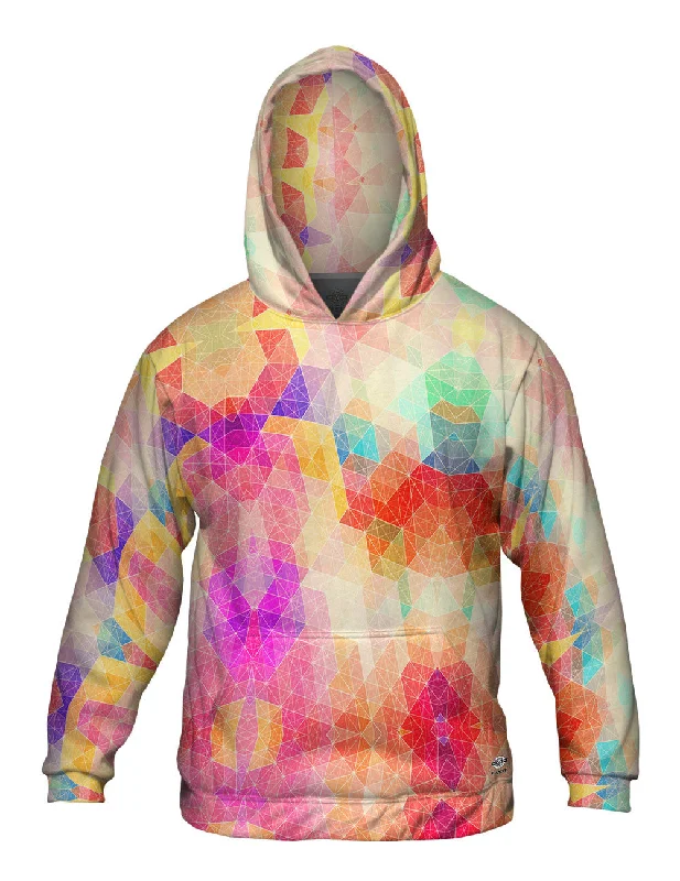 Hip Hop Hoodie-Warm Sunshine Hipster Triangle Pattern