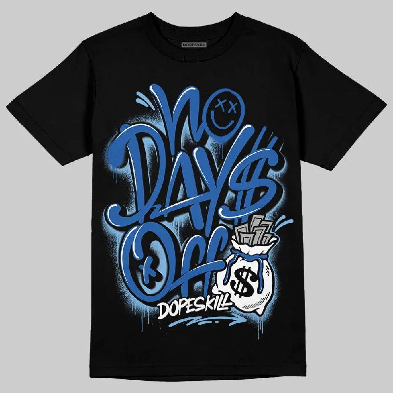 Oversized T-Shirt-Foamposite One Dark Neon Royal DopeSkill T-Shirt No Days Off Graphic