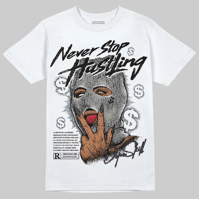 Anime T-Shirt-Black Cat 3s DopeSkill T-Shirt Never Stop Hustling Graphic