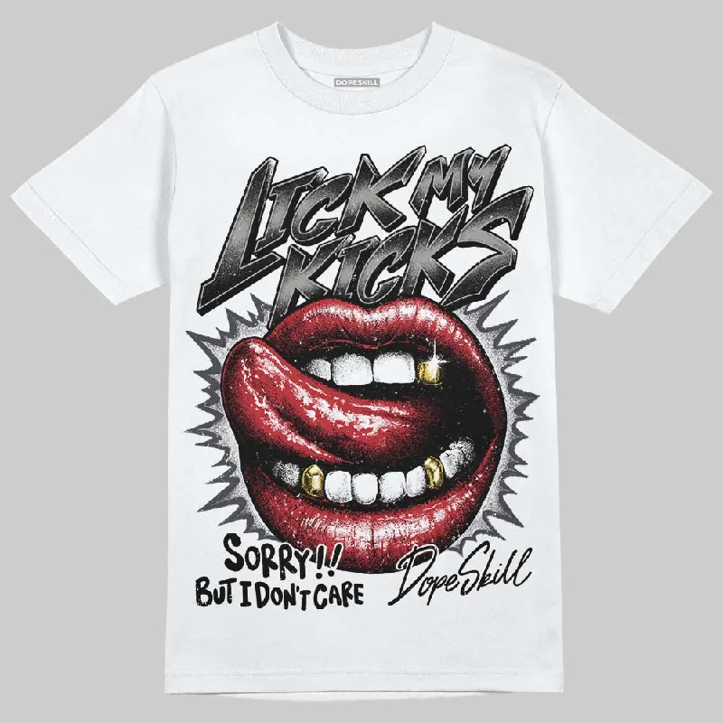 Artistic T-Shirt-Black Cat 3s DopeSkill T-Shirt Lick My Kicks Graphic