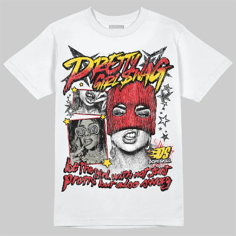 Movie T-Shirt-Fire Red 3s DopeSkill T-Shirt Pretty Girl Swag Graphic