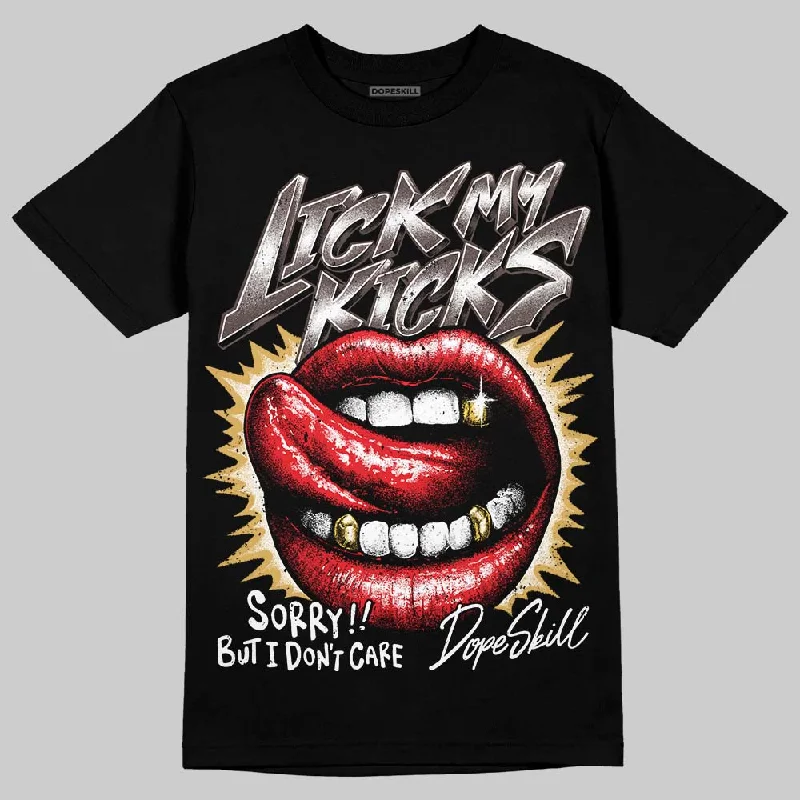 Soft Cotton T-Shirt-Samba OG Core Black Gum DopeSkill T-Shirt Lick My Kicks Graphic