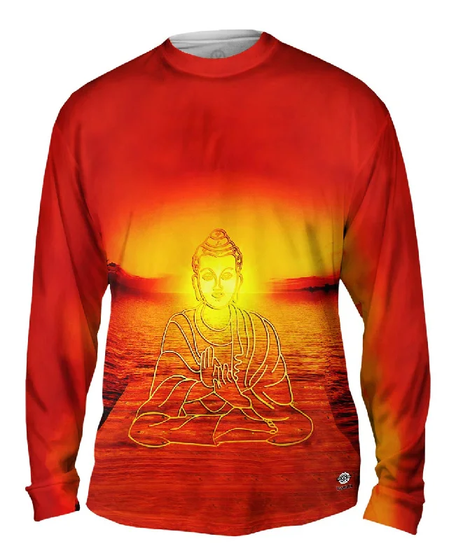 Camping Long Sleeve-Buddha Deity Sunset Glow