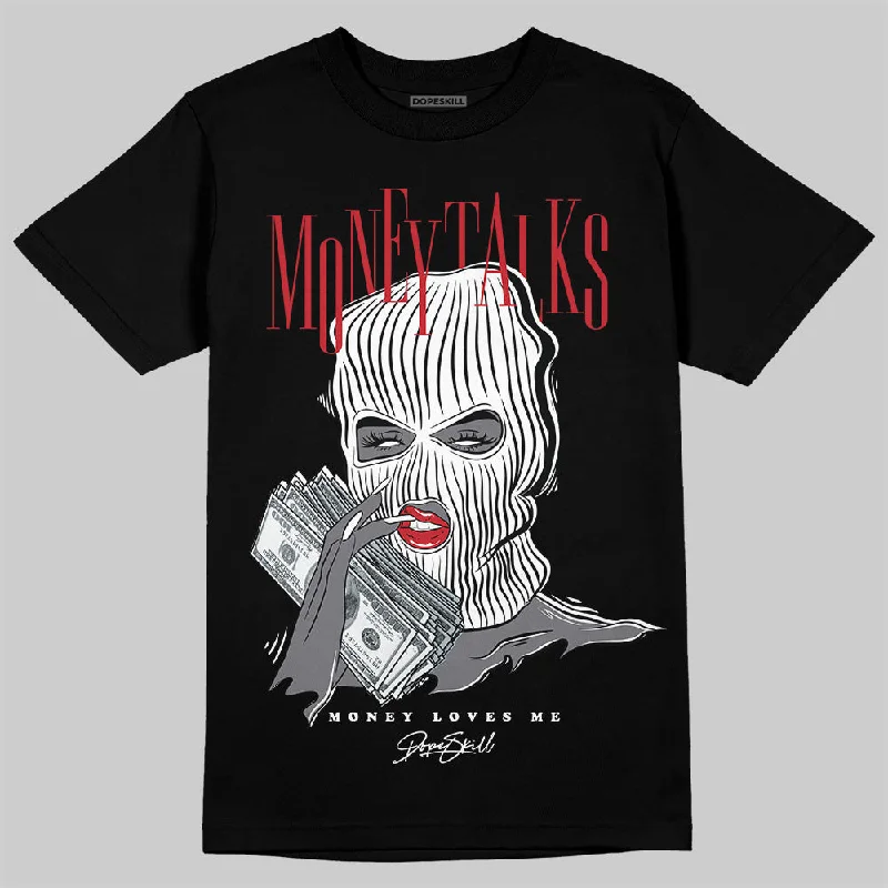 Modern Fit T-Shirt-Bred Velvet 11s DopeSkill T-Shirt Money Talks Graphic