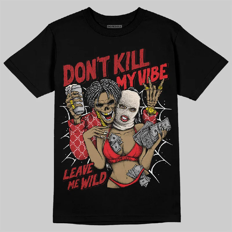 Slogan T-Shirt-Samba OG Talchum Pack Scarlet DopeSkill T-Shirt Don't Kill My Vibe Graphic