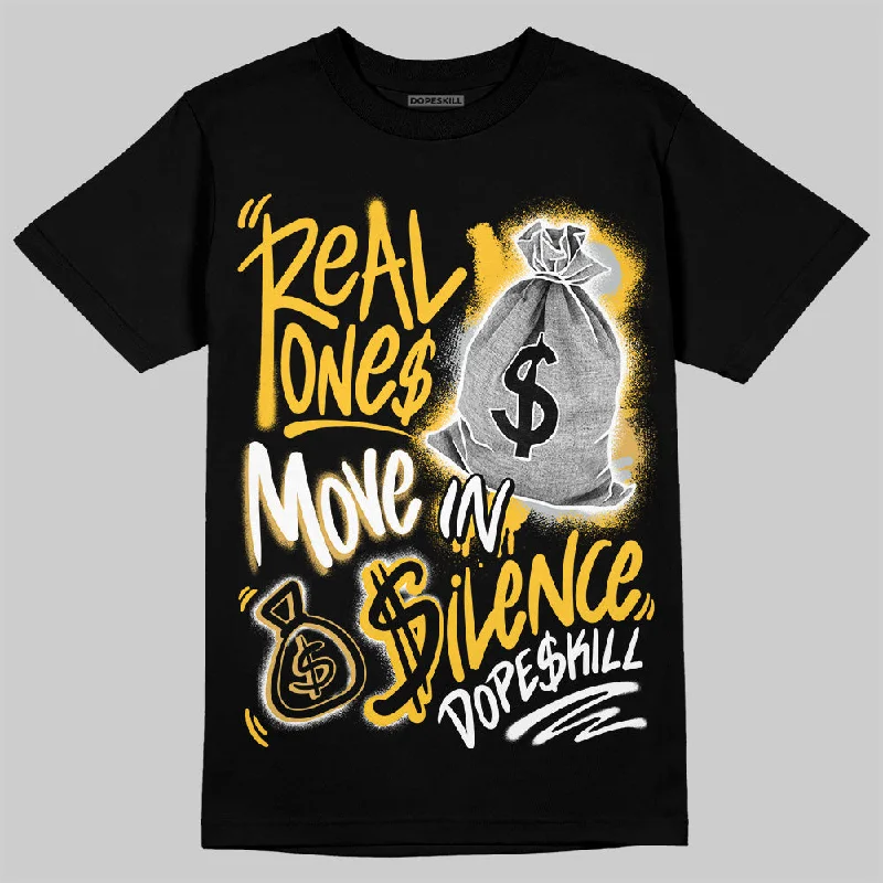 Yoga T-Shirt-Phantom 12s DopeSkill T-Shirt Real Ones Move In Silence Graphic