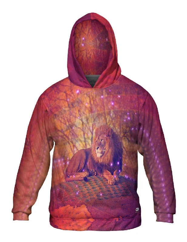 Hiking Hoodie-Sunset Lion