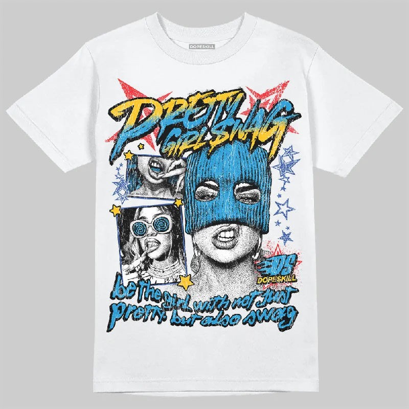 Lightweight T-Shirt-Royal Blue Collection DopeSkill T-Shirt Pretty Girl Swag Graphic