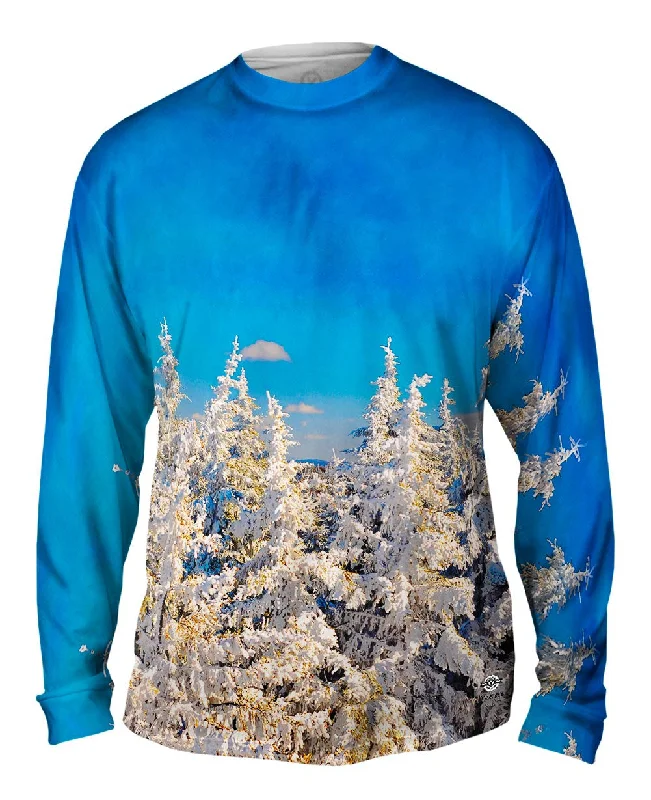 Baseball Long Sleeve-Snow Filled Trees