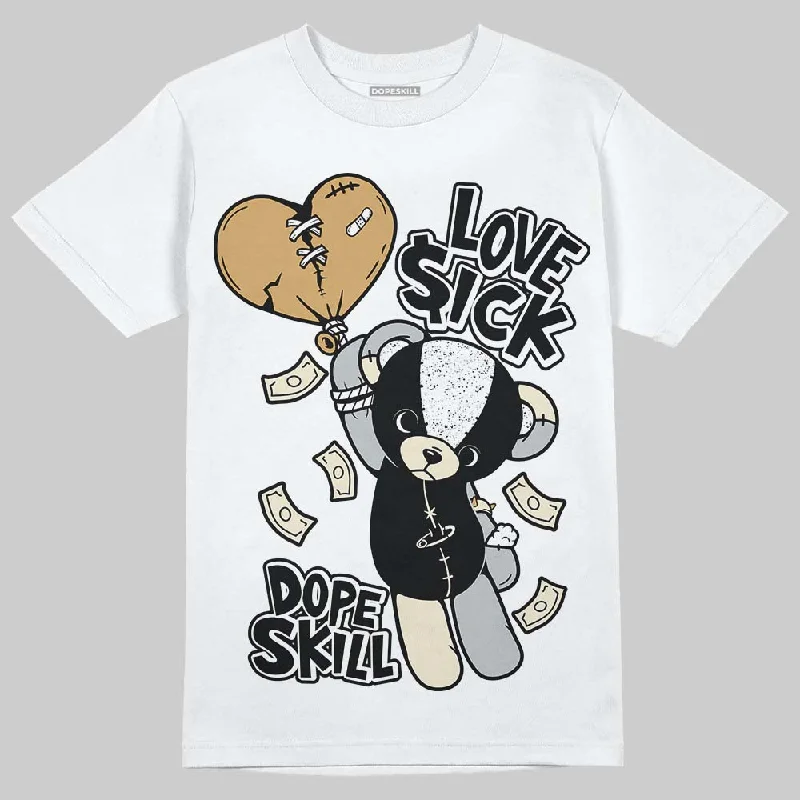 Trendy T-Shirt-Reverse Metallic 5s DopeSkill T-Shirt Love Sick Graphic