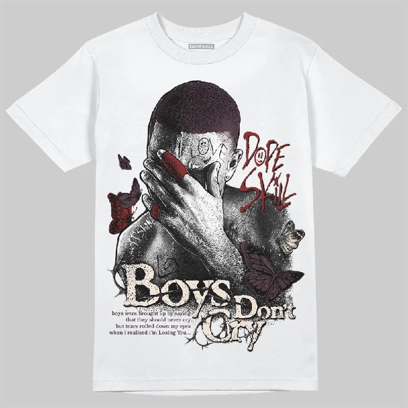 Soft Touch T-Shirt-Samba OG Maroon Gold Metallic DopeSkill T-Shirt Boys Don't Cry Graphic